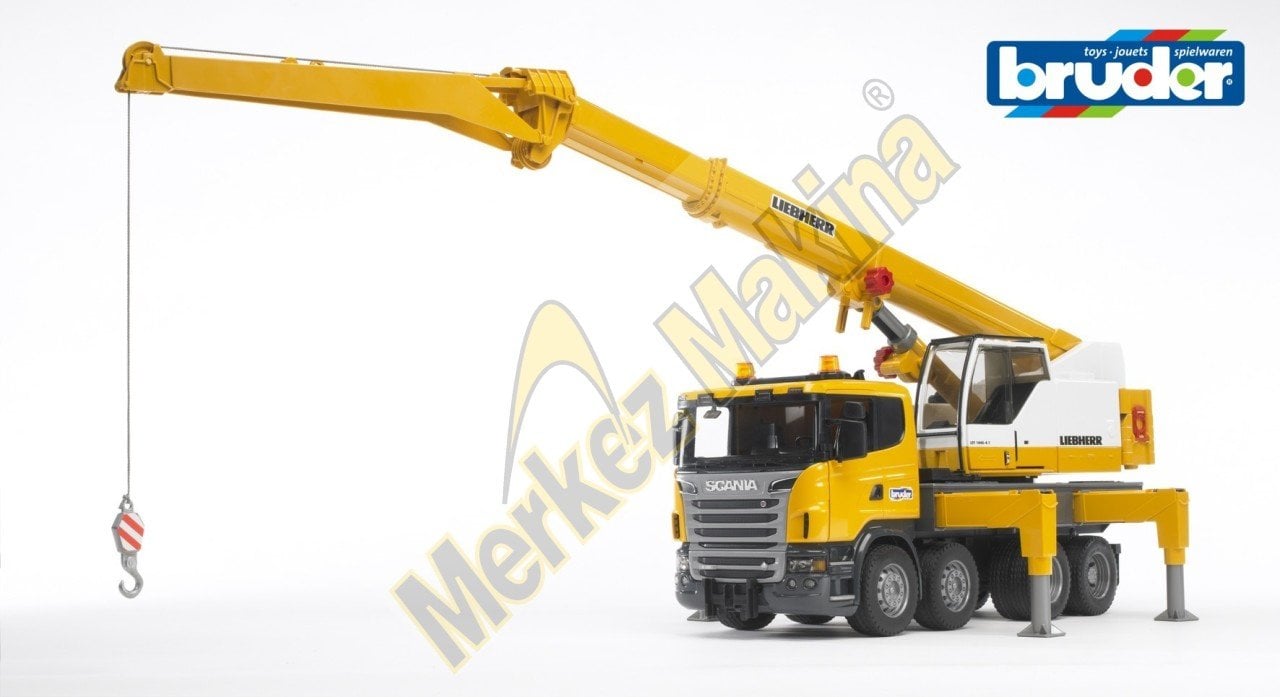 BRUDER Scania R-Serisi Liebherr Mobil Vinç 03570