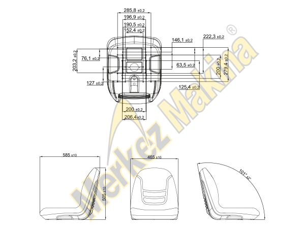 CK100 TRAKTÖR KOLTUKLARI