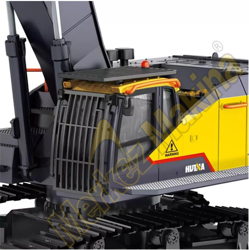 HUINA 1/14 Yüksek Kalite  22 Kanal RC Model Metal Kepçeli Ekskavatör Kazıcı Uzaktan Kumandalı Çok Fonksiyonlu İş Makinası- 2.4G Sesli ve Işıklı -1592