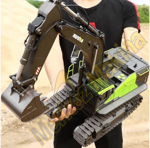 HUINA 1/14 Yüksek Kalite 22 Kanal RC Model Metal Kepçeli Kazıcı Ekskavatör Uzaktan Kumandalı Çok Fonksiyonlu İş Makinası 2.4G Sesli ve Işıklı 1593