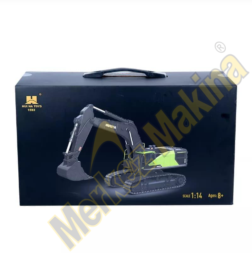 HUINA 1/14 Yüksek Kalite 22 Kanal RC Model Metal Kepçeli Kazıcı Ekskavatör Uzaktan Kumandalı Çok Fonksiyonlu İş Makinası 2.4G Sesli ve Işıklı 1593