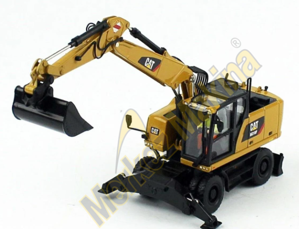 85508 1/50 Ölçek Cat M318F Tekerli  Ekskavatör ,Sergilemeye Hazır İş Makinası Modeli