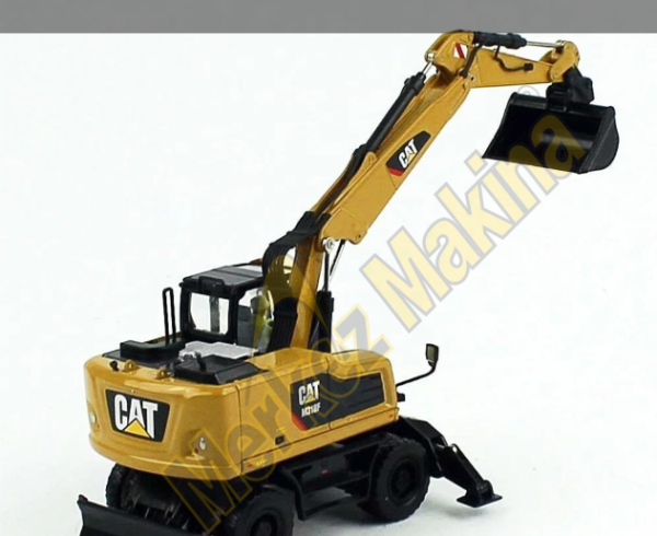 85508 1/50 Ölçek Cat M318F Tekerli  Ekskavatör ,Sergilemeye Hazır İş Makinası Modeli