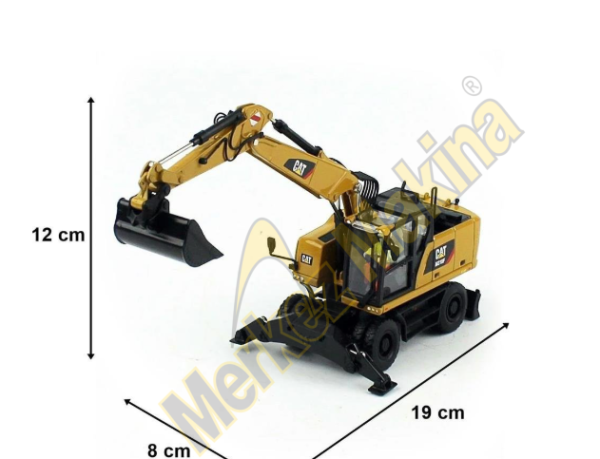 85508 1/50 Ölçek Cat M318F Tekerli  Ekskavatör ,Sergilemeye Hazır İş Makinası Modeli