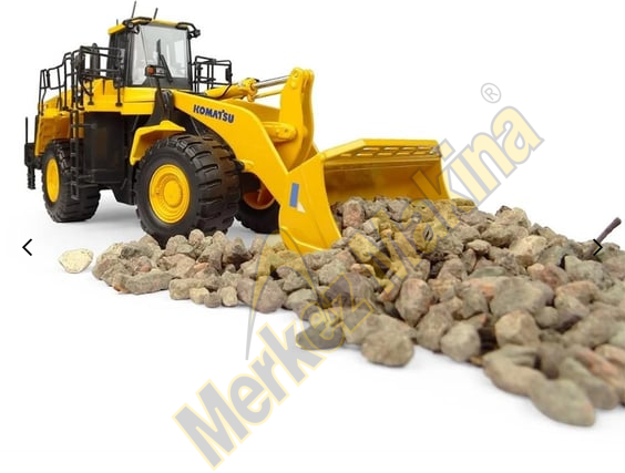 1/50 Ölçek Komatsu WA600-8 Tekerlekli Loder , Sergilemeye Hazır Metal İş Makinası Modeli