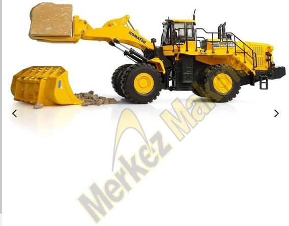 1/50 Ölçek Komatsu WA600-8 Tekerlekli Loder , Sergilemeye Hazır Metal İş Makinası Modeli