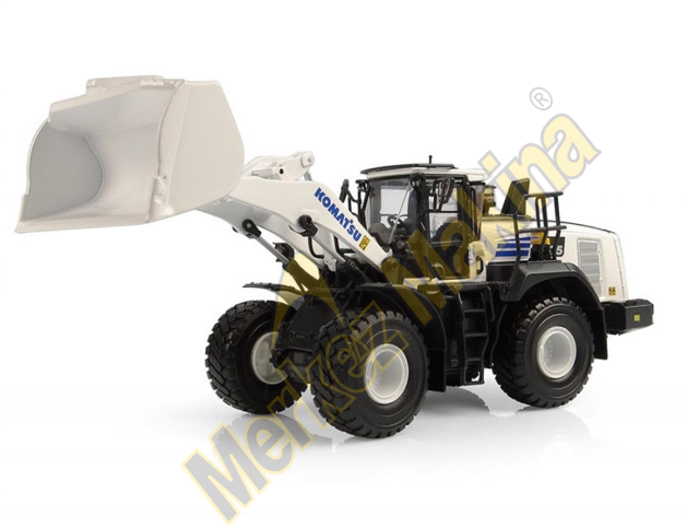 1/50 Ölçek Komatsu WA475-10 Loder  ( Beyaz Versiyon) Sergilemeye Hazır Tarımsal Makine Modeli