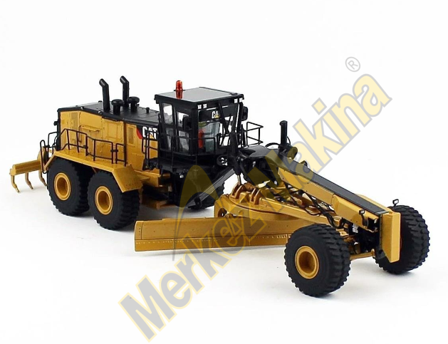 CAT 24 MOTOR GRADER 1:50 Sergilemeye Hazır Metal  İş Makinası Modeli