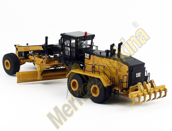 CAT 24 MOTOR GRADER 1:50 Sergilemeye Hazır Metal  İş Makinası Modeli