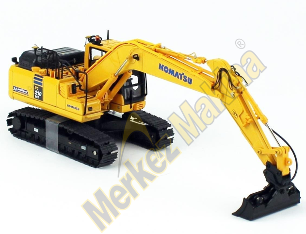 Komatsu PC210 LCİ  2.0 Ekskavatör 1:50 Sergilemeye Hazır Metal İş Makinası Modeli
