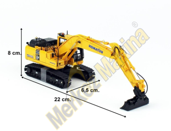 Komatsu PC210 LCİ  2.0 Ekskavatör 1:50 Sergilemeye Hazır Metal İş Makinası Modeli