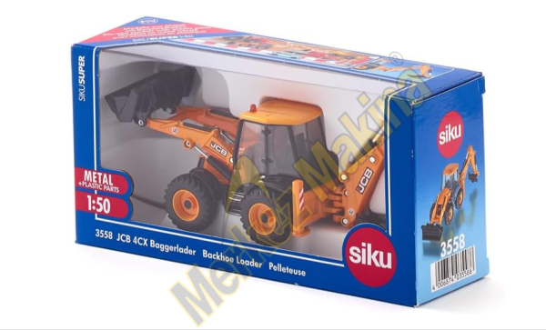 SİKU 1:50 3558 JCB 4CX BACKHOEE LOADER 1/50