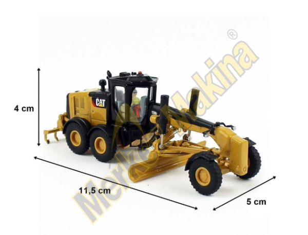 Diecast Masters 85520 1/87 Ölçek, Cat 12M3 Grayder, Sergilemeye Hazır Metal İş Makinası Modeli