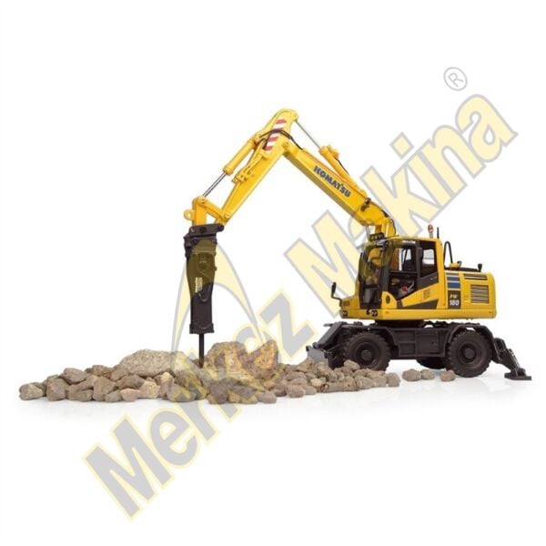 1/50 Ölçek, Komatsu PW180-11 Lastik Tekerli Ekskavatör