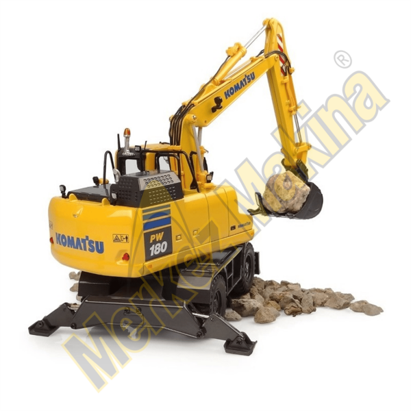 1/50 Ölçek, Komatsu PW180-11 Lastik Tekerli Ekskavatör