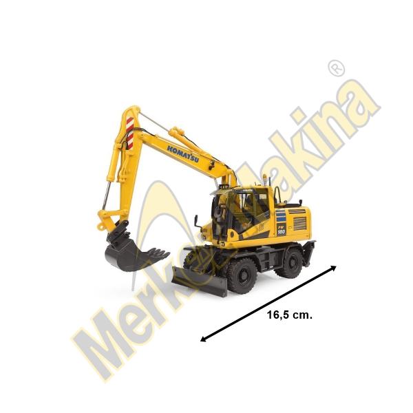 1/50 Ölçek, Komatsu PW180-11 Lastik Tekerli Ekskavatör